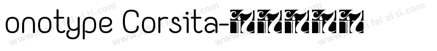 onotype Corsita字体转换